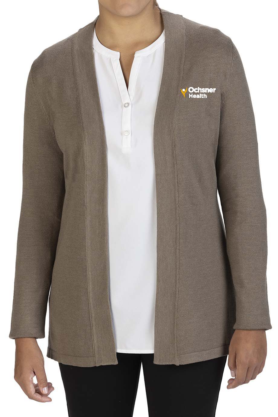 Edwards Women's Open Front Cardigan, Brown, large image number 1